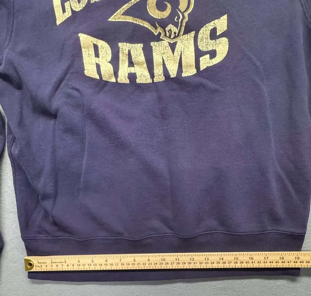 Los Angeles Rams Champion Women's Triumph Fleece Tri-Blend Sweatshirt - Gray,